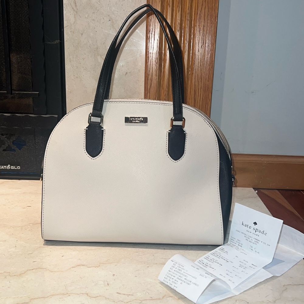 Never Used Kate Spade “Laurel Way” Black and White Purse!